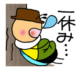 Bees "HACHISUKE" sticker #2453320