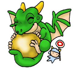 Baby dragon & Little hero sticker #2454534