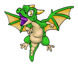 Baby dragon & Little hero sticker #2454539