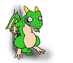 Baby dragon & Little hero sticker #2454553