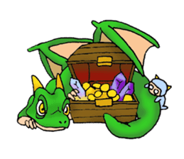 Baby dragon & Little hero sticker #2454554