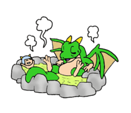 Baby dragon & Little hero sticker #2454556