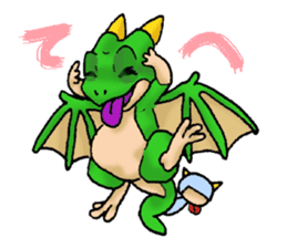 Baby dragon & Little hero sticker #2454557