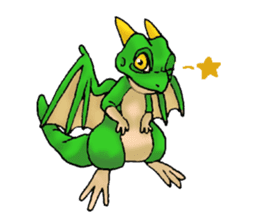 Baby dragon & Little hero sticker #2454559