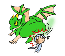 Baby dragon & Little hero sticker #2454562
