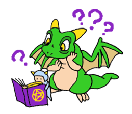 Baby dragon & Little hero sticker #2454565