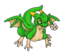 Baby dragon & Little hero sticker #2454567