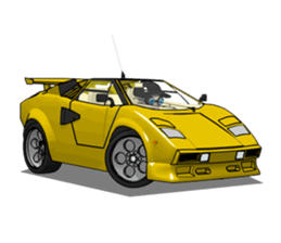 We like a supercar.RAN and TAKU sticker #2455021