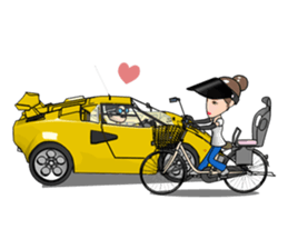 We like a supercar.RAN and TAKU sticker #2455029