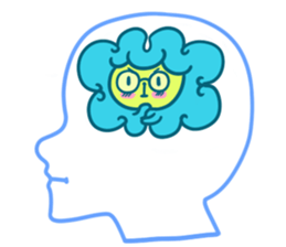 Brain Sticker sticker #2455454