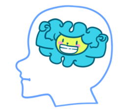 Brain Sticker sticker #2455486