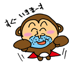 Let's Go! Happy Monkey sticker #2456096