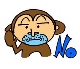 Let's Go! Happy Monkey sticker #2456101
