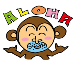 Let's Go! Happy Monkey sticker #2456104