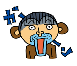 Let's Go! Happy Monkey sticker #2456105