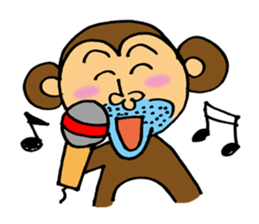 Let's Go! Happy Monkey sticker #2456109