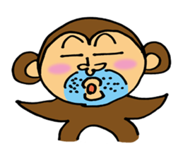 Let's Go! Happy Monkey sticker #2456114