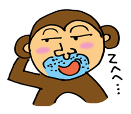 Let's Go! Happy Monkey sticker #2456116