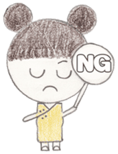 Makochan Hand Painted sticker #2456228