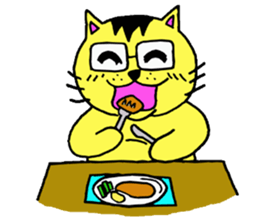 Tora-cat? sticker #2456333