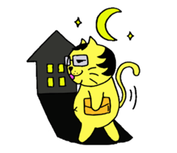 Tora-cat? sticker #2456334