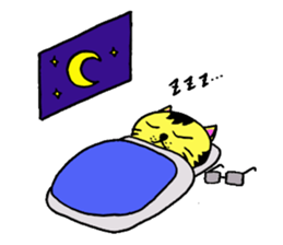 Tora-cat? sticker #2456338