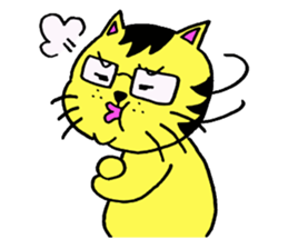 Tora-cat? sticker #2456356