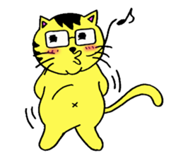 Tora-cat? sticker #2456358