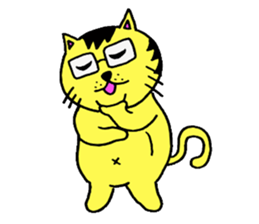 Tora-cat? sticker #2456361