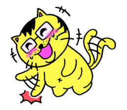 Tora-cat? sticker #2456364