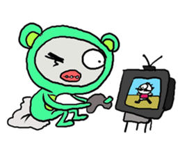 Pinko the Bear boy sticker #2456651