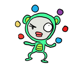 Pinko the Bear boy sticker #2456654