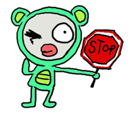 Pinko the Bear boy sticker #2456662