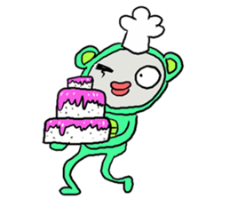 Pinko the Bear boy sticker #2456666