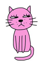 pink cat and little tortoiseshell cat sticker #2456831