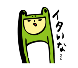 Costume of the frog (kigurumikaerusan)2 sticker #2457052