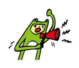 Costume of the frog (kigurumikaerusan)2 sticker #2457057