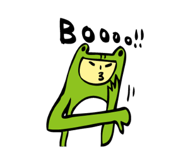 Costume of the frog (kigurumikaerusan)2 sticker #2457068