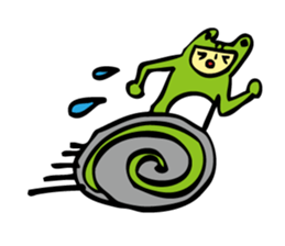 Costume of the frog (kigurumikaerusan)2 sticker #2457077