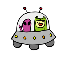 Costume of the frog (kigurumikaerusan)2 sticker #2457079