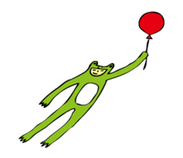 Costume of the frog (kigurumikaerusan)2 sticker #2457080