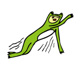 Costume of the frog (kigurumikaerusan)2 sticker #2457083