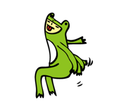Costume of the frog (kigurumikaerusan)2 sticker #2457085