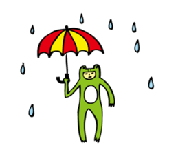 Costume of the frog (kigurumikaerusan)2 sticker #2457086