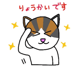 Mi-chan calico cat sticker #2457937
