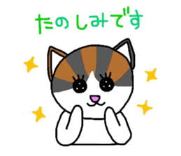 Mi-chan calico cat sticker #2457944