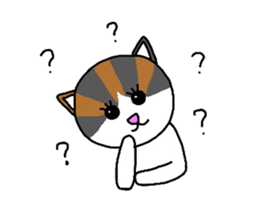 Mi-chan calico cat sticker #2457961