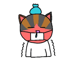 Mi-chan calico cat sticker #2457962