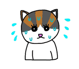 Mi-chan calico cat sticker #2457963