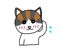 Mi-chan calico cat sticker #2457964